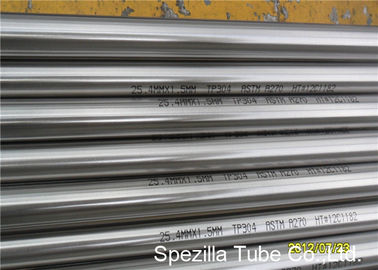 Bright Annealed sanitary stainless tubing High Toughness Ra 0.8 For Chemical